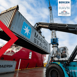 Brosjyre med informasjon om godstrafikkk ved Bergen Havn