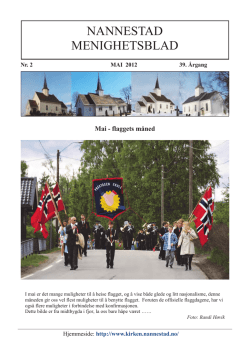 Nr. 2 - 2012 - Nannestad kirkelige fellesråd