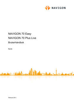 NAVIGON 70 EASY | 70 PLUS LIVE