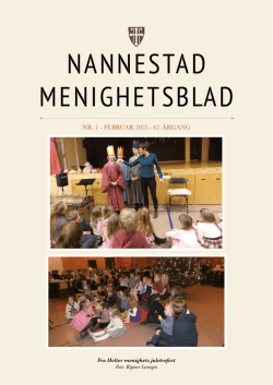 1 - 2015 - Nannestad kirkelige fellesråd