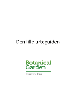 Den lille urteguiden - Botanical Garden AS