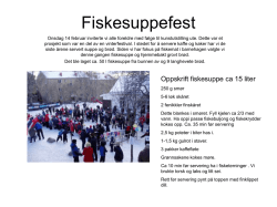 Fiskesuppefest i Lille Ekeberg barnehage