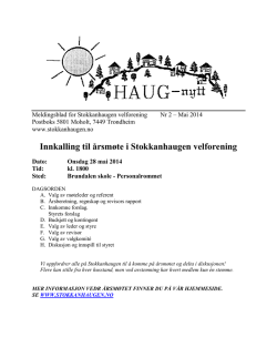 Haugnytt 2014-02 - Stokkanhaugen velforening
