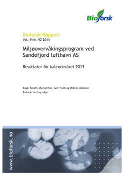 2013 Bioforsk rapport