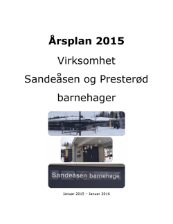 arsplan2015 - Sandeåsen barnehage