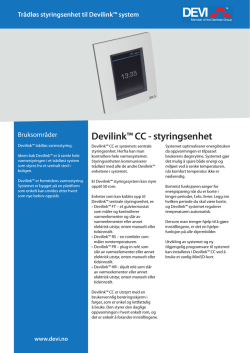 Devilink™ CC - styringsenhet