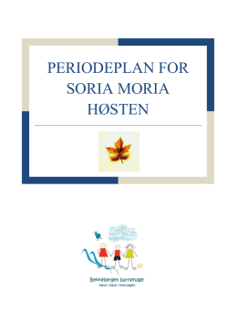 periodeplan for soria moria høsten