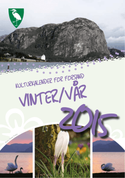 Kulturkalender vinter og vår 2015