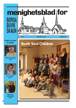 Menighetsblad nr 5 - 2010 - Skaun kirkelige