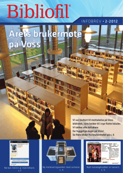 InfoBrev nr 2 2012 - Bibliotek