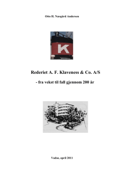 Rederiet AF Klaveness & Co. A/S - fra vekst til fall - Klaveness