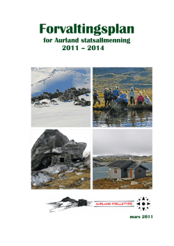 Forvaltingsplan - Aurland Fjellstyre