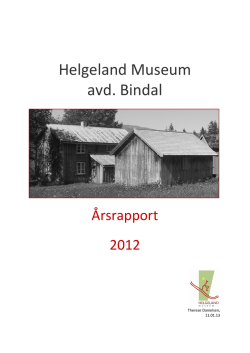 Helgeland Museum avd. Bindal