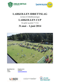 Invitasjon Larkollen Cup