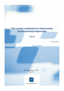 Det norske ekommarkedet 2012