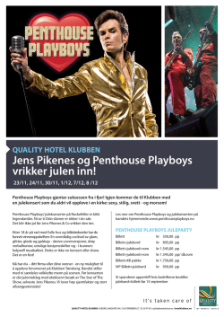 Jens Pikenes og Penthouse Playboys vrikker julen inn!