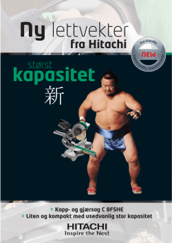 Last ned PDF - Hitachi Power Tools Norway AS