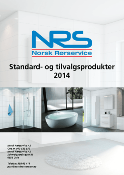 Standard- og tilvalgsprodukter 2014