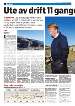 Turbulent:Lng-anlegget på Melkøya har vært ute av