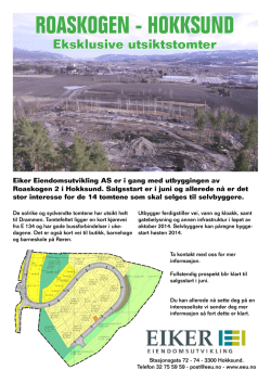 Info-ark Roaskogen.pdf - Eiker Eiendomsutvikling AS