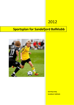 Sportsplan for Sandefjord Ballklubb