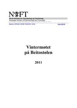 2011 - Norsk Selskap for Farmakologi og Toksikologi