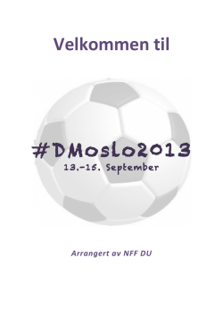 Velkommen til #DMoslo2013