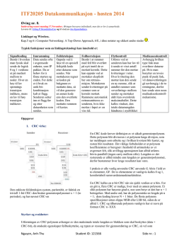 ITF20205 Datakommunikasjon - høsten 2014 - Computer