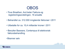 OBOS - eFaktura B2B