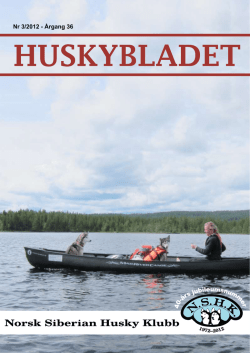 Huskybladet 3/2012 - Norsk Siberian Husky Klubb