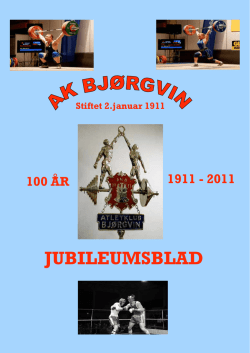 Jubileumsboken 1911 - 2011 - Bjorgvin