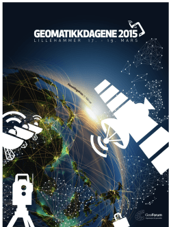 Invitasjon Geomatikkdagene 2015_26.02.15