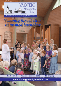 Varteig menighetsblad nr 4 2012 - Sarpsborg kirke