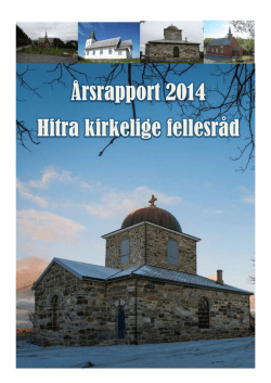 Årsrapport Hitra kirkelige fellesråd 2014