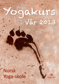 Vår 2013 - Norsk Yoga