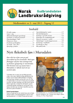 Norsk Landbruksrådgiving Gudbrandsdalen