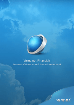Visma.net Financials