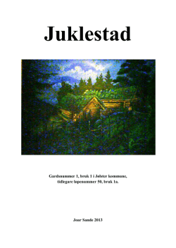 Juklestad - Fylkesarkivet i Sogn og Fjordane