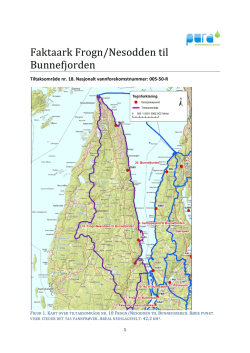 Faktaark Frogn/Nesodden til Bunnefjorden