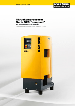 Skruekompressorer Serie SXC “compact”