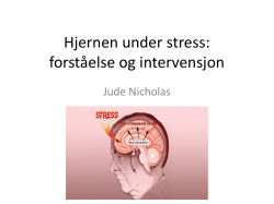 Jude Nicholas - Hjernen under stress