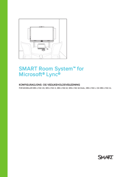 SMART Room System for Microsoft Lync setup and maintenance