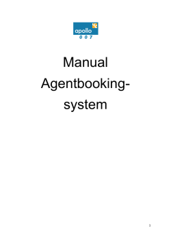 Manual Agentbooking