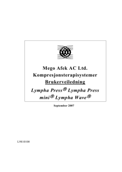 Mego Afek AC Ltd. Kompresjonsterapisystemer
