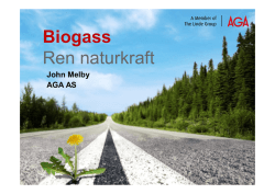 Transport og fylling av biogass