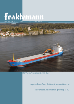 Fraktemann-01-11 - Fraktefartøyenes Rederiforening