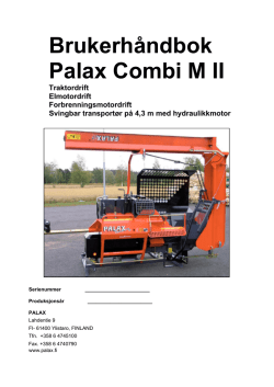 Brukerhåndbok Palax Combi M II
