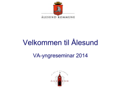 Velkommen til Ålesund - VA