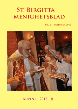 menighetsbladet0212, jul 2012 - St. Birgitta menighet, Fredrikstad