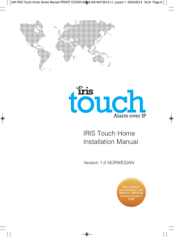 IRIS Touch Home Installation Manual